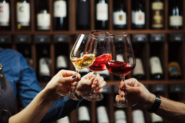 istock People in good mood, celebrating and drinking 1150496938