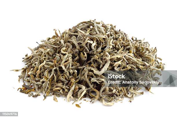 Foto de Pilha De Ar Seco Chá Verde Chinês e mais fotos de stock de Alimentação Saudável - Alimentação Saudável, Amontoamento, Camellia sinensis