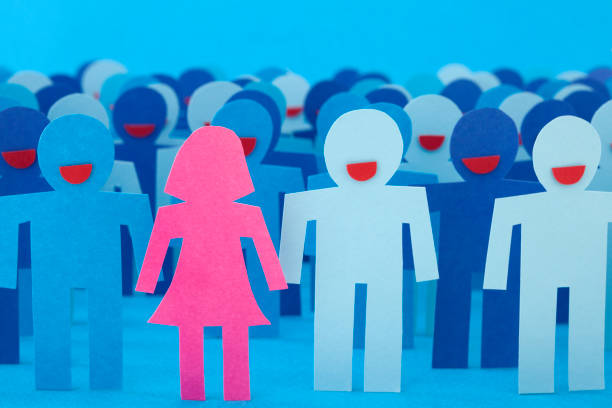 istock Woman with smiling men 1150497592