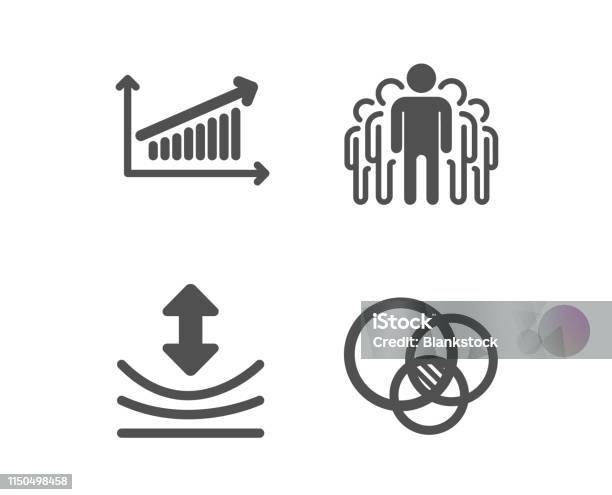 Resilience Chart And Group Icons Euler Diagram Sign Elastic Presentation Chart Managers Vector Stock Illustration - Download Image Now