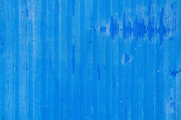 istock Wavy Metal sheet blue color. For background,Texture 1150502033