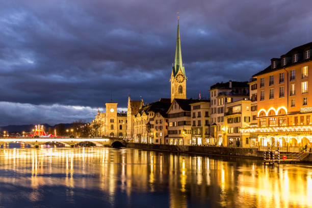 Evening in Zurich, Switzerland