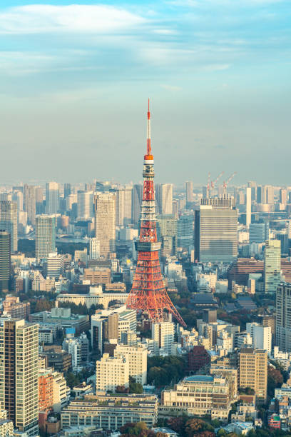 istock Tokyo Tower, Japan - communication and observation tower. It was the tallest artificial structure in Japan until 2010 when the new Tokyo Skytree became the tallest building of Japan. 1150506019