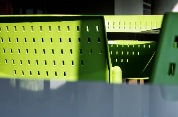 3D Rendering of Minimal Retro Design Coffee Shop, Restaurant, Dining Room Self Isolation, Social Distance Concept.