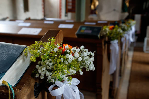 Christian wedding flower and decoration