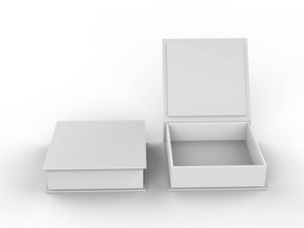 istock White blank hard cardboard gift or mailer box mock up template, 3d illustration. 1150510385