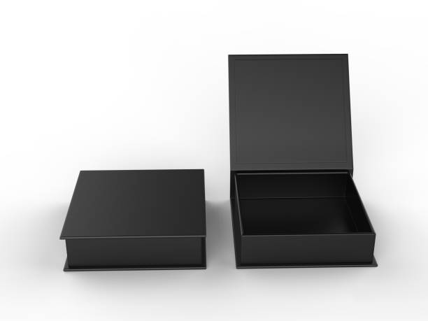 istock White blank hard cardboard gift or mailer box mock up template, 3d illustration. 1150510505