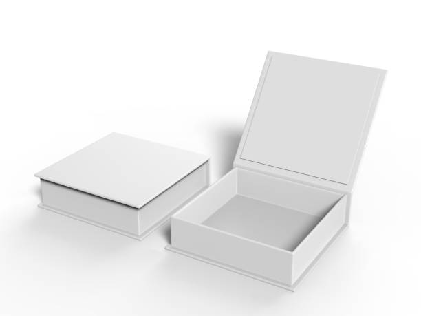 istock White blank hard cardboard gift or mailer box mock up template, 3d illustration. 1150510516