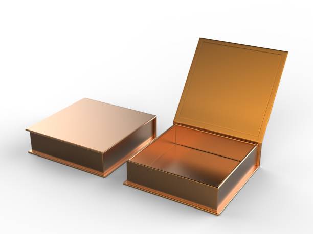 istock White blank hard cardboard gift or mailer box mock up template, 3d illustration. 1150510557