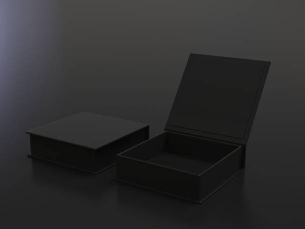 istock White blank hard cardboard gift or mailer box mock up template, 3d illustration. 1150510606