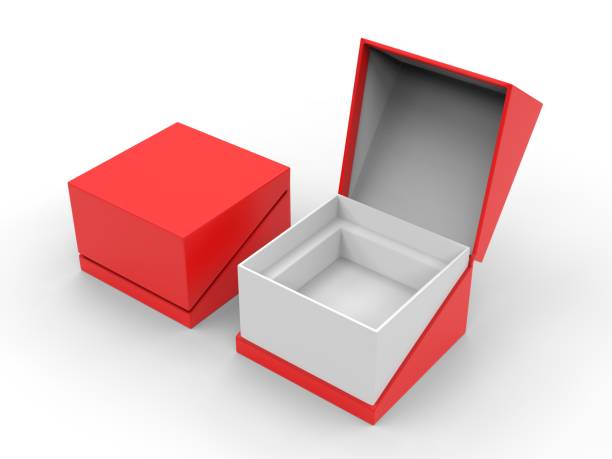 istock White blank hard cardboard gift or mailer box mock up template, 3d illustration. 1150510629