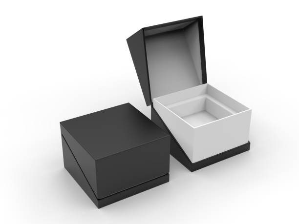 istock White blank hard cardboard gift or mailer box mock up template, 3d illustration. 1150510658