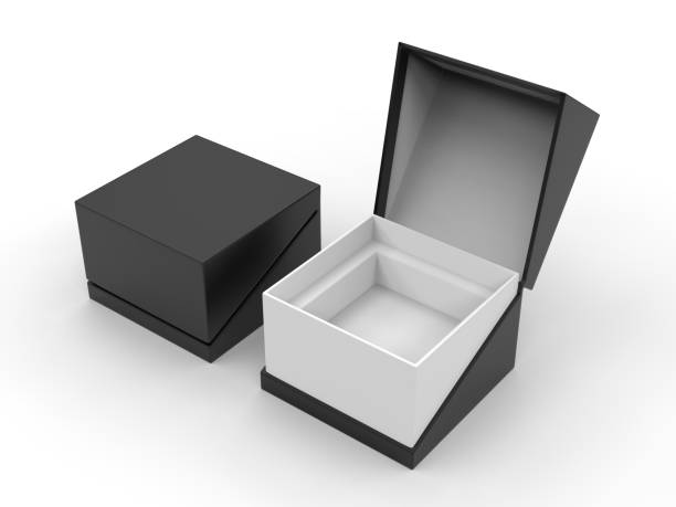 istock White blank hard cardboard gift or mailer box mock up template, 3d illustration. 1150510668