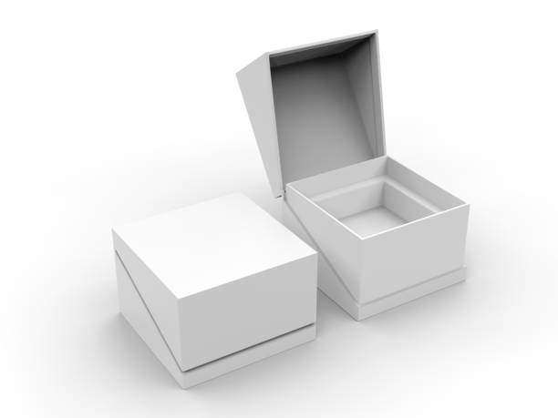 istock White blank hard cardboard gift or mailer box mock up template, 3d illustration. 1150510683