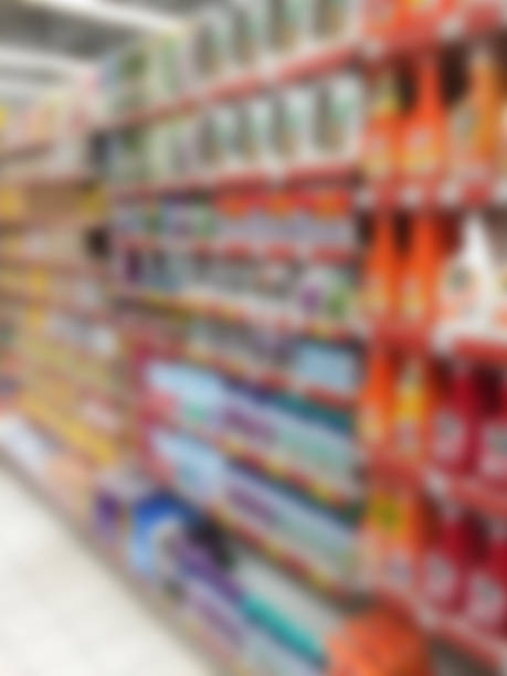 istock Defocused indoor supermarket background 1150511983