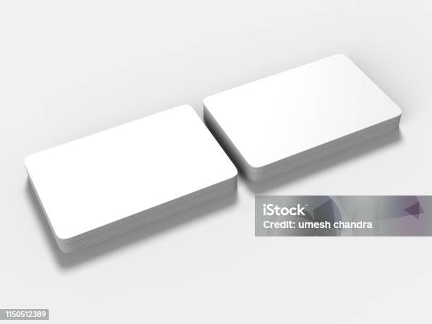 Visting Card Empty Indesign Images Blank Visiting Card For Mock Up Design 3d Render Illustration Stock ...