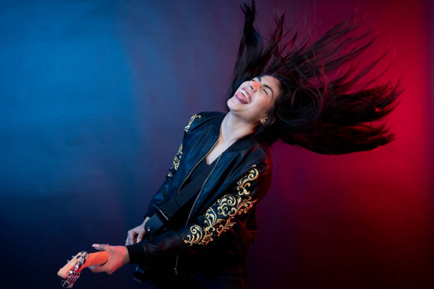 istock Amazing latino female musician 1150514596
