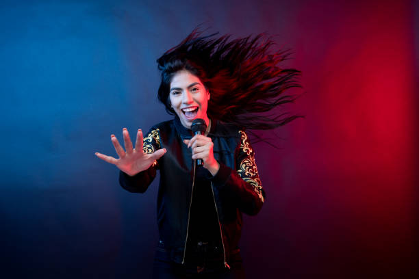 istock Amazing latino female musician 1150514655