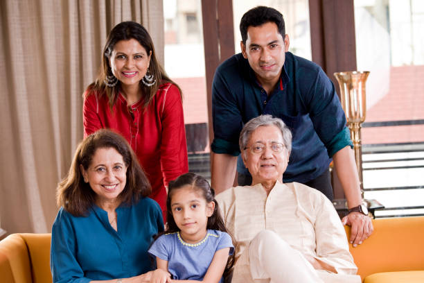 istock Happy Indian family 1150516380