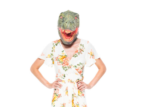 Stygimoloch Dinosaur on smoke background