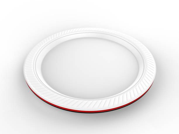 istock Blank Promotional Party Plate. 3d render illustration. 1150518412