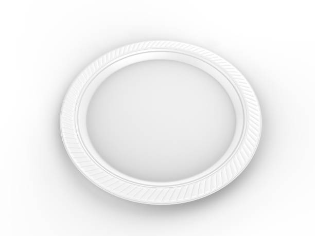 istock Blank Promotional Party Plate. 3d render illustration. 1150518434
