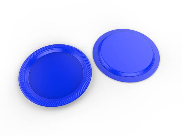 istock Blank Promotional Party Plate. 3d render illustration. 1150518483