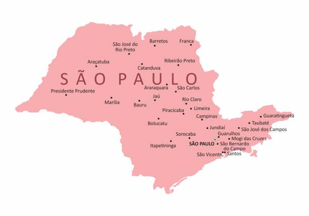 ilustraciones, imágenes clip art, dibujos animados e iconos de stock de ilustración del estado de sao paulo - southeastern region