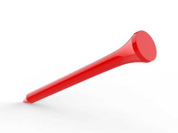 istock Blank Promotional Plastic Golf Bulk Tee for branding. 3d render illustration. 1150520506