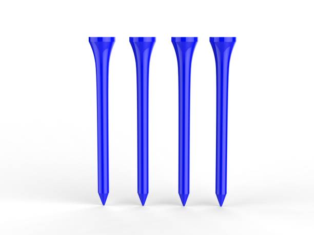 istock Blank Promotional Plastic Golf Bulk Tee for branding. 3d render illustration. 1150520536