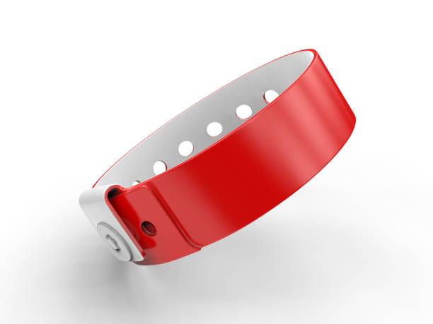 Blank Security Wristband Tag For Your Event And Parties. 3d render illustration.