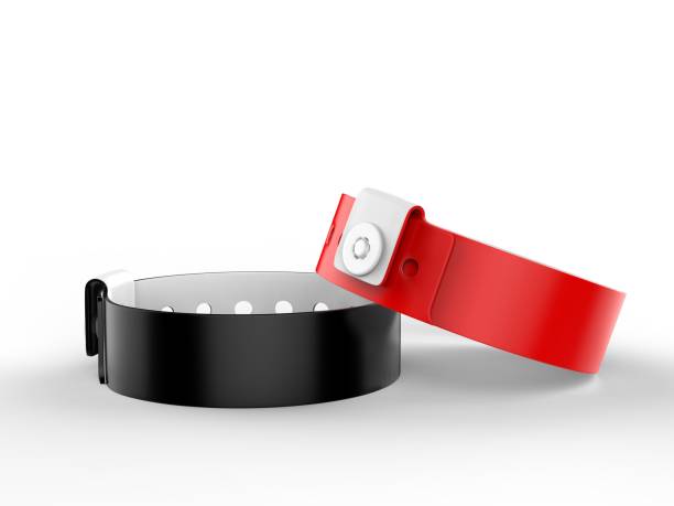 istock Blank Security Wristband Tag For Your Event And Parties. 3d render illustration. 1150520897