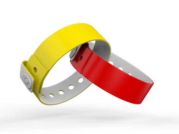 istock Blank Security Wristband Tag For Your Event And Parties. 3d render illustration. 1150520923