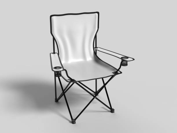 istock Blank Folding Camping Chair For Branding. 3d render illustration. 1150521052