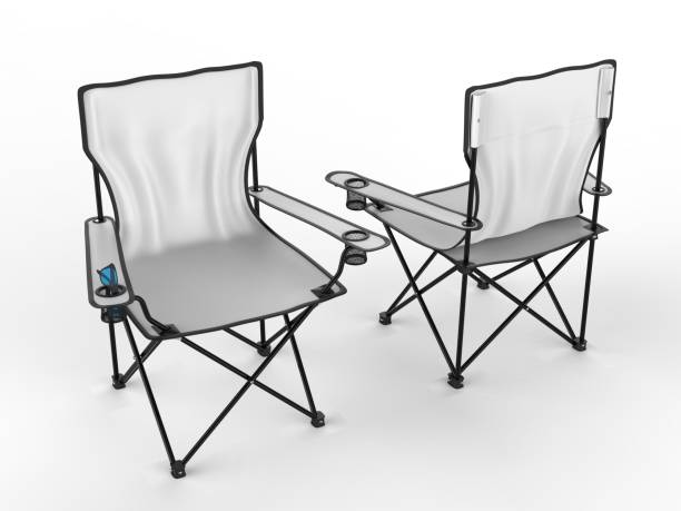 istock Blank Folding Camping Chair For Branding. 3d render illustration. 1150521060