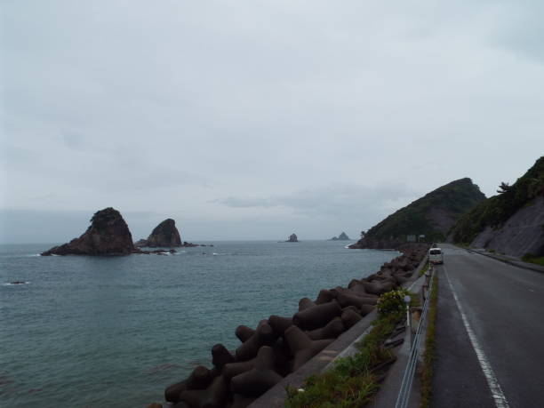 istock Kyushu Miyazaki Nichinan Ume seaside drone 1150522333
