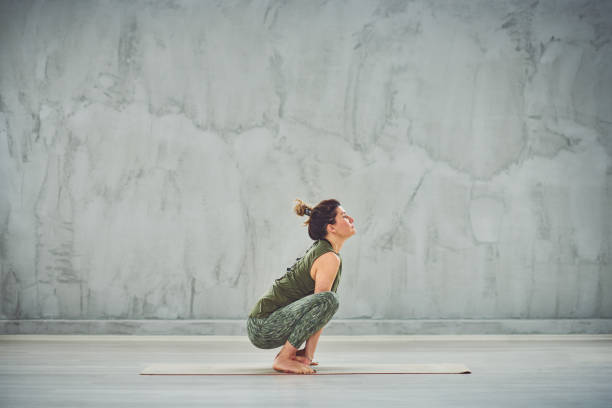 istock Woman doing yoga. 1150524444