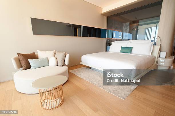 Bedroom Interiors Stock Photo - Download Image Now - Apartment, Arranging, Bed - Furniture