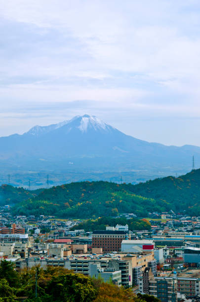 istock Mt. Daisen and Yonago town, Tottori prefecture. 1150528457