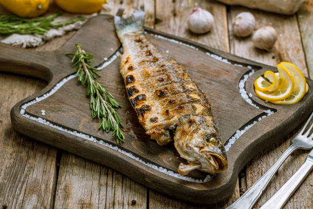 istock Fried sea bass 1150529973