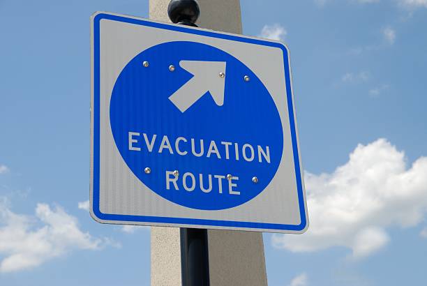 istock evacuation sign st augustine florida  usa 115053600
