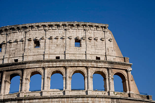 Colosseo dettaglio Roma Itália - fotografia de stock