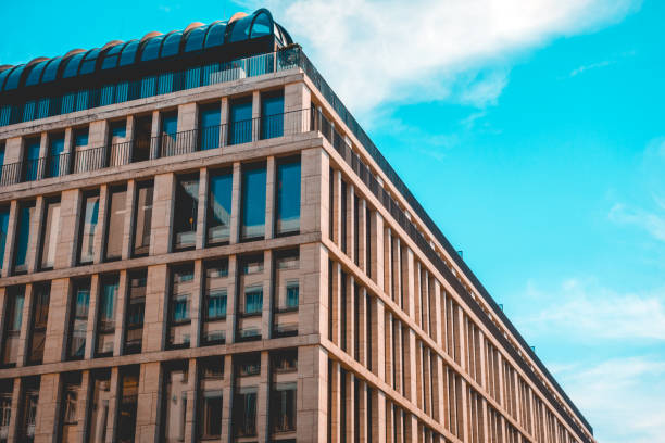 istock shopping mall building at friedrichstrasse, west berlin 1150542811