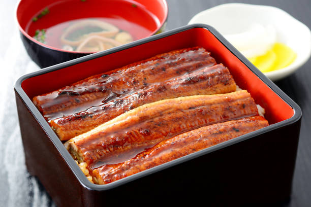 istock una-juu. Eel rice box. Japanese food. 1150545145