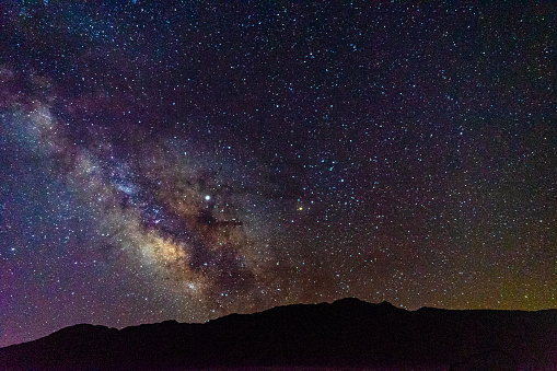3:13 AM shoot of the Night sky at the sand dunes in Death Valley, CA.