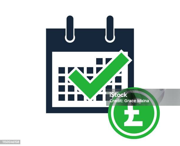 Simple Calendar Month Counting Days Of The Week Reminder With A English Pound Icon Stock Illustration - Download Image Now