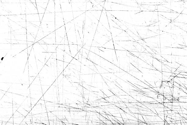Scratches and dirt texture on white background.
