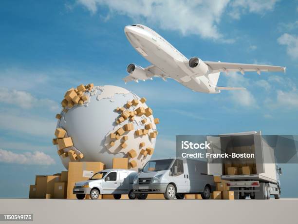 Globale Logistik Stockfoto und mehr Bilder von Flugzeug - Flugzeug, Fracht, Zoll- und Einwanderungskontrolle