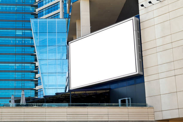 istock Blank billboard in front of building 1150553162