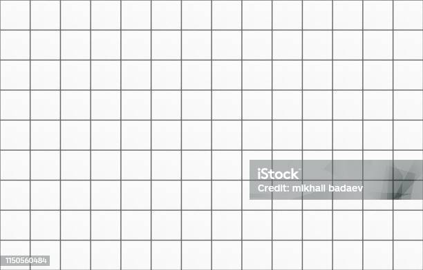 Bright White Square Mosaic Tiles Texture Background Long Wide Horizontal Picture Stock Photo - Download Image Now